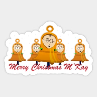 Mr Mackey Bells M'kay Sticker